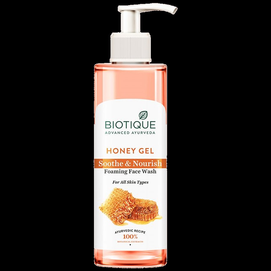 BIOTIQUE Soothe & Nourishing Foaming Face Wash - Honey Gel