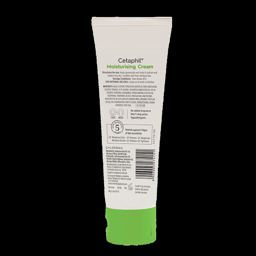 Cetaphil Moisturising Cream - For Face & Body