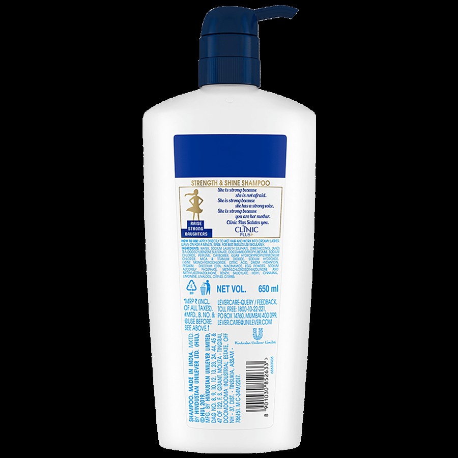 Clinic Plus Strength & Shine Shampoo with Egg Protein