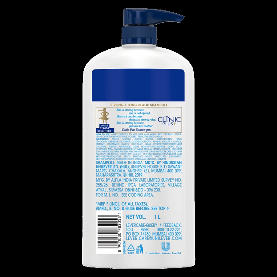 Clinic Plus Strong & Long Shampoo with Milk Proteins and Multivitamins