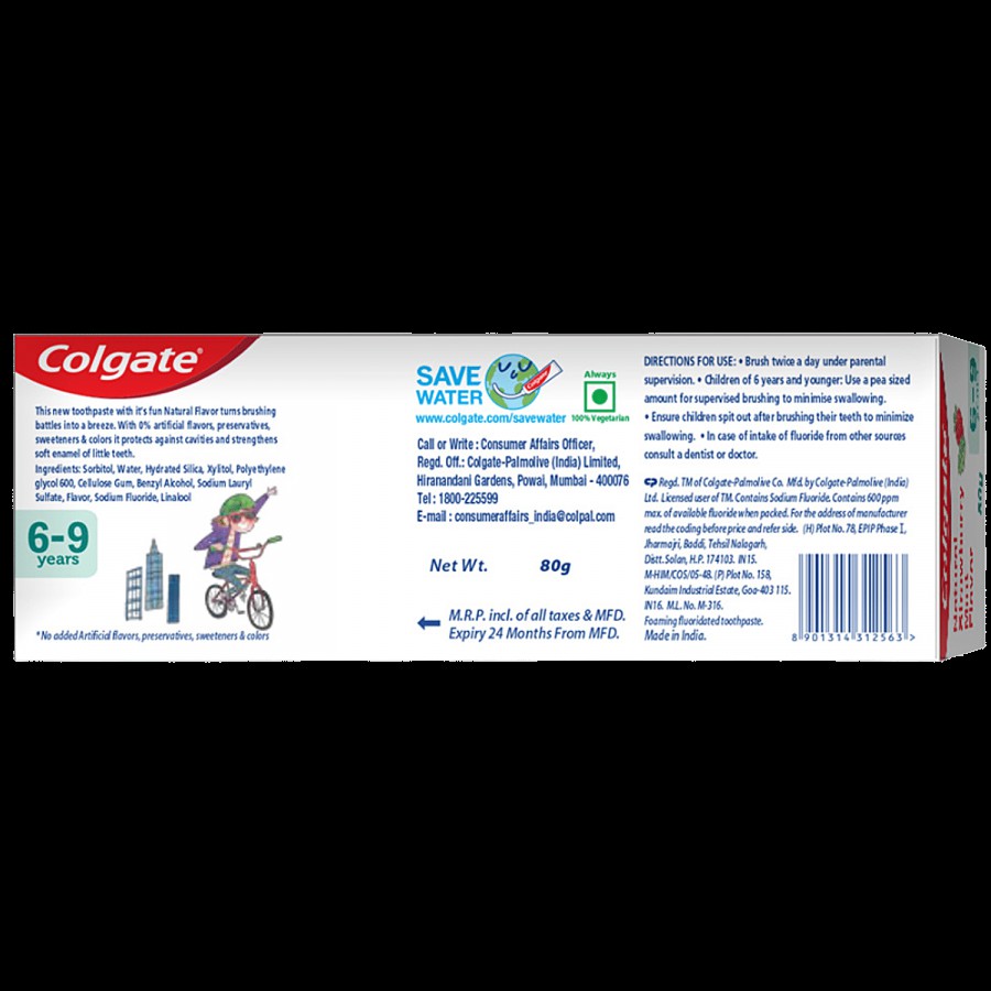 Colgate Kids Toothpaste - 6 To 9 Years