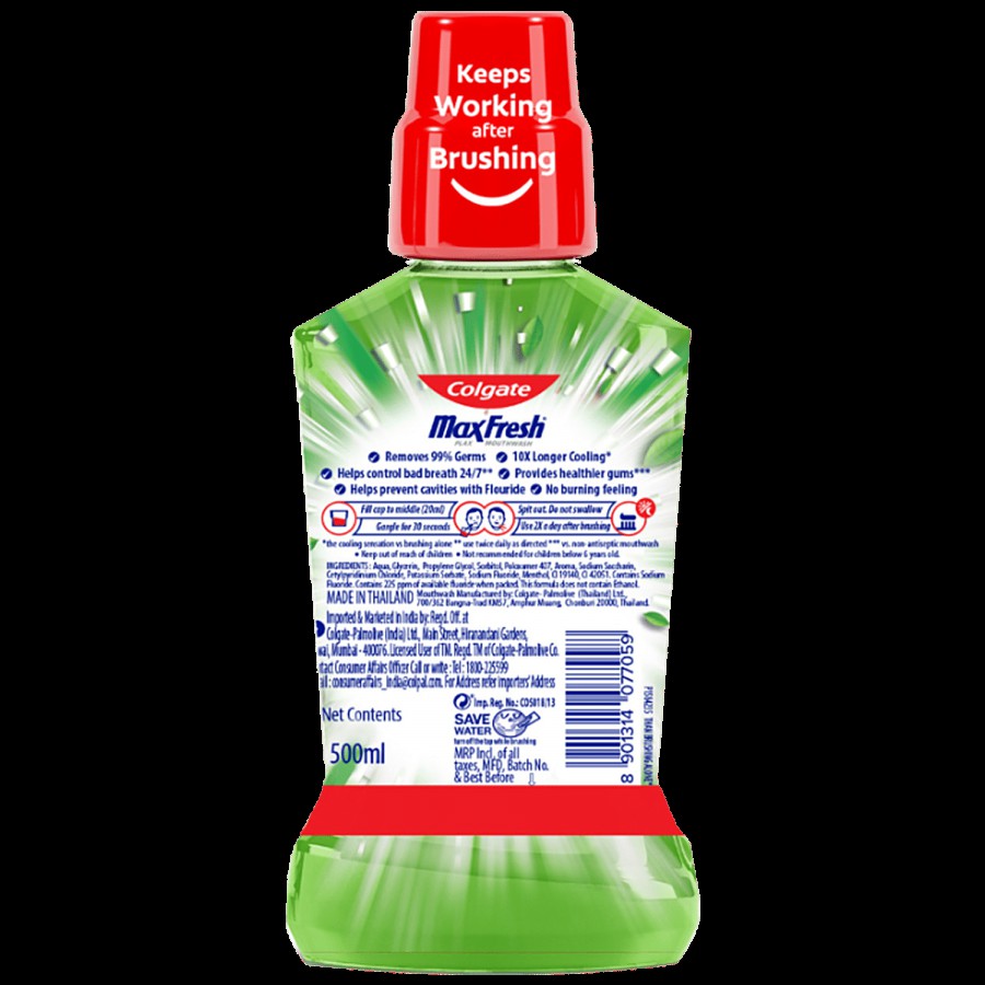 Colgate Maxfresh Plax Mouthwash - Fresh Tea