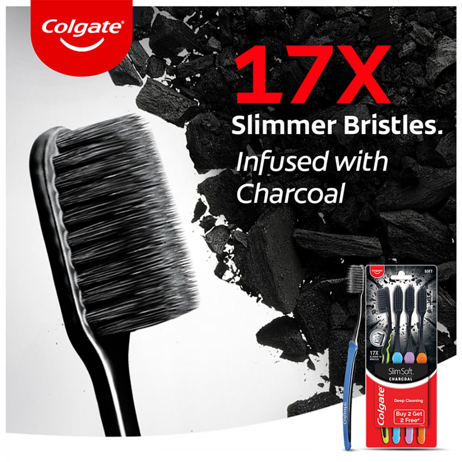 Colgate Slim Soft Charcoal Toothbrush