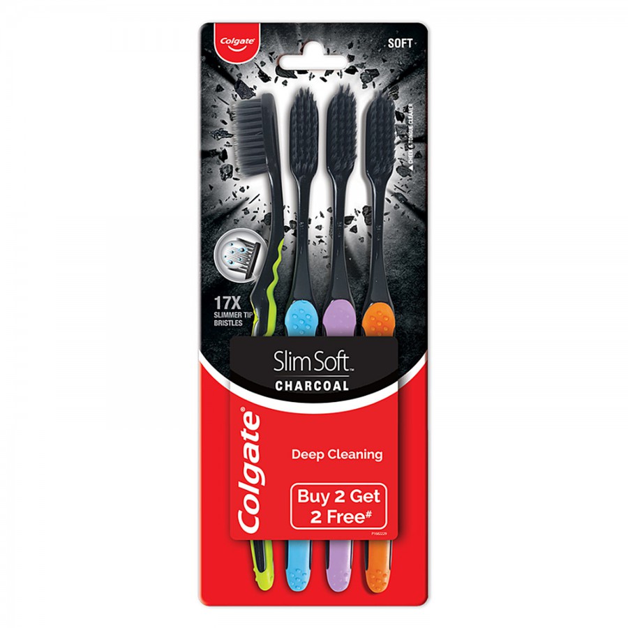 Colgate Slim Soft Charcoal Toothbrush