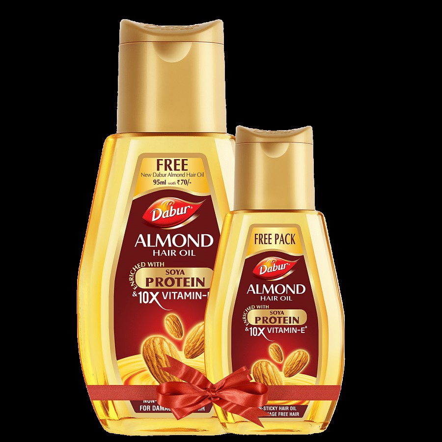 Dabur Almond Hair Oil - With Keratin Protein