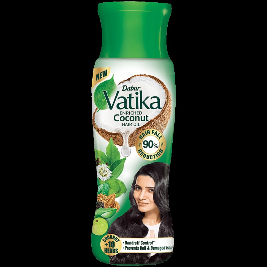 Dabur Vatika Enriched Coconut Hair Oil - With 10 Herbs