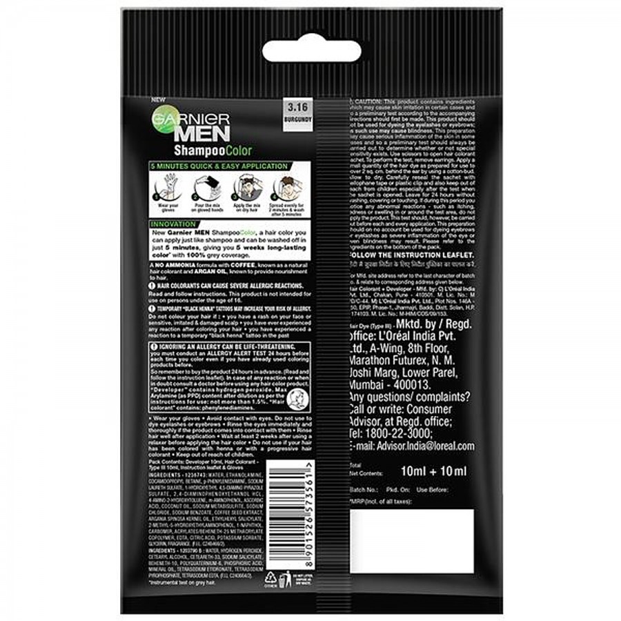 Garnier Men Men Shampoo Colour