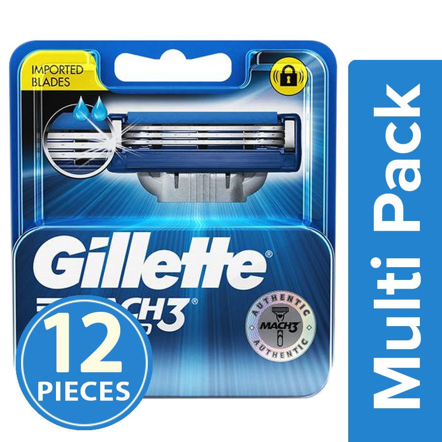 Gillette Mach3 Turbo - Manual Shaving Razor Blades Cartridge