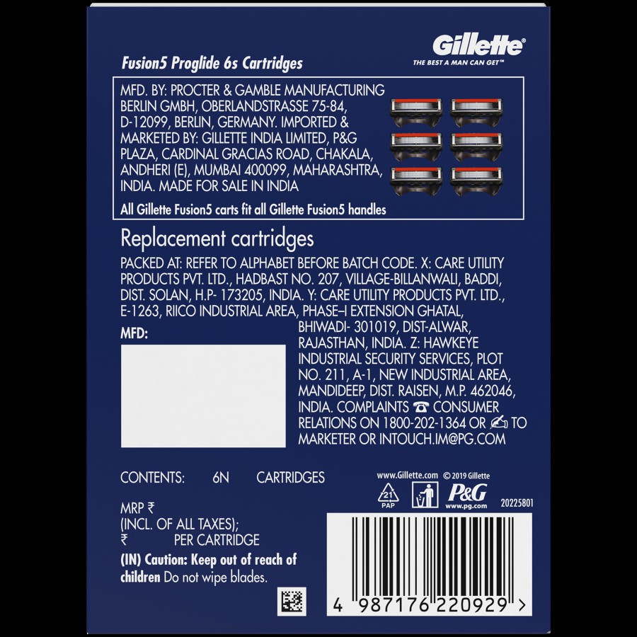 Gillette Shaving Cartridges - Fusion Proglide