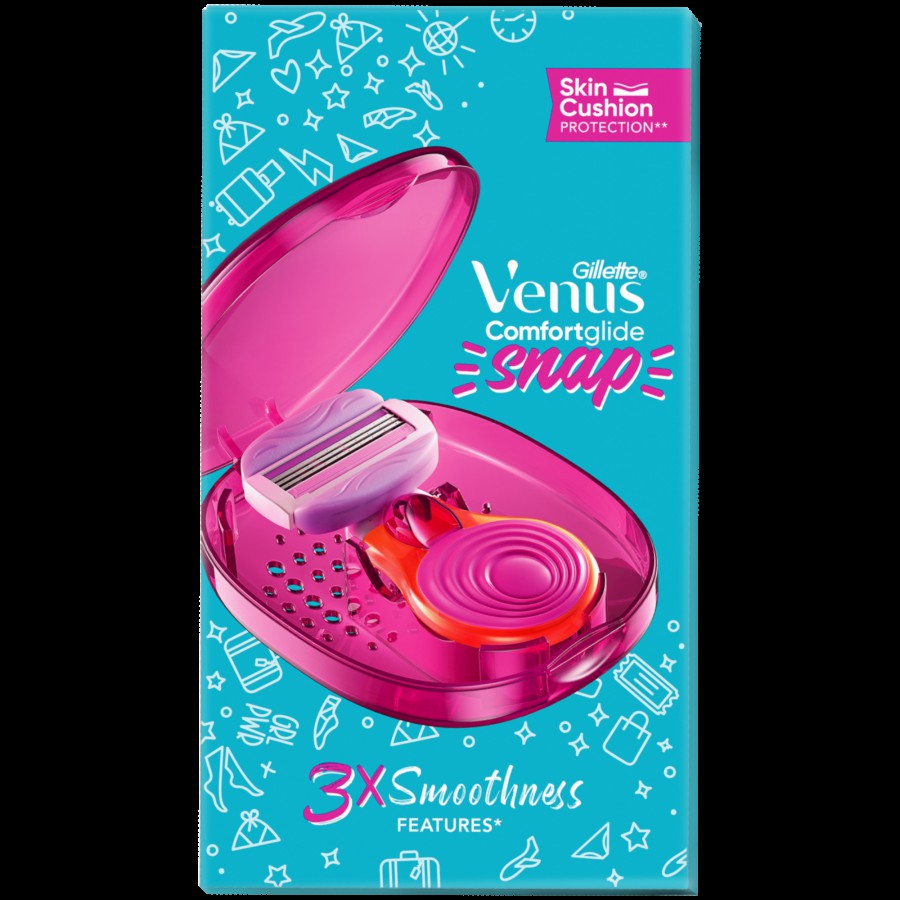 Gillette Venus Snap Hair Remover/Body Razor - Glides Smoothly