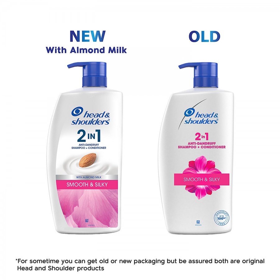 Head & Shoulders Smooth & Silky 2 in 1 Anti-Dandruff Shampoo + Conditioner