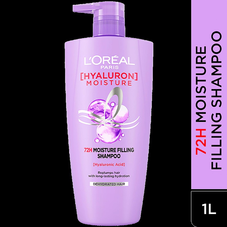 L'Oreal Paris Hyaluron Moisture 72H Moisture Filling Shampoo - With Hyaluronic Acid