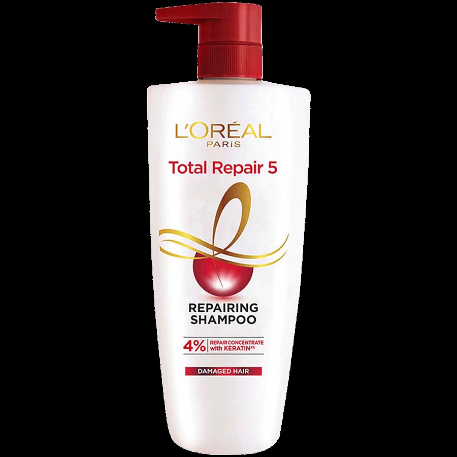 L'Oreal Paris Total Repair 5 Repairing Shampoo - With Keratin