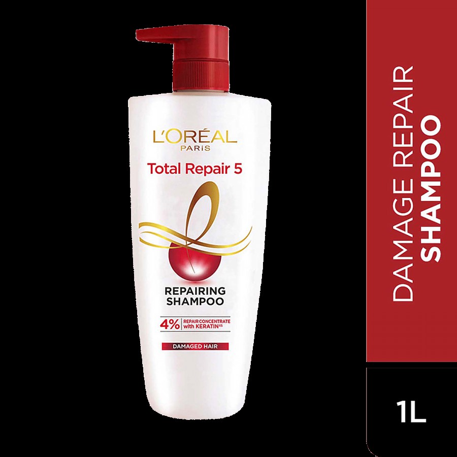 L'Oreal Paris Total Repair 5 Repairing Shampoo - With Keratin