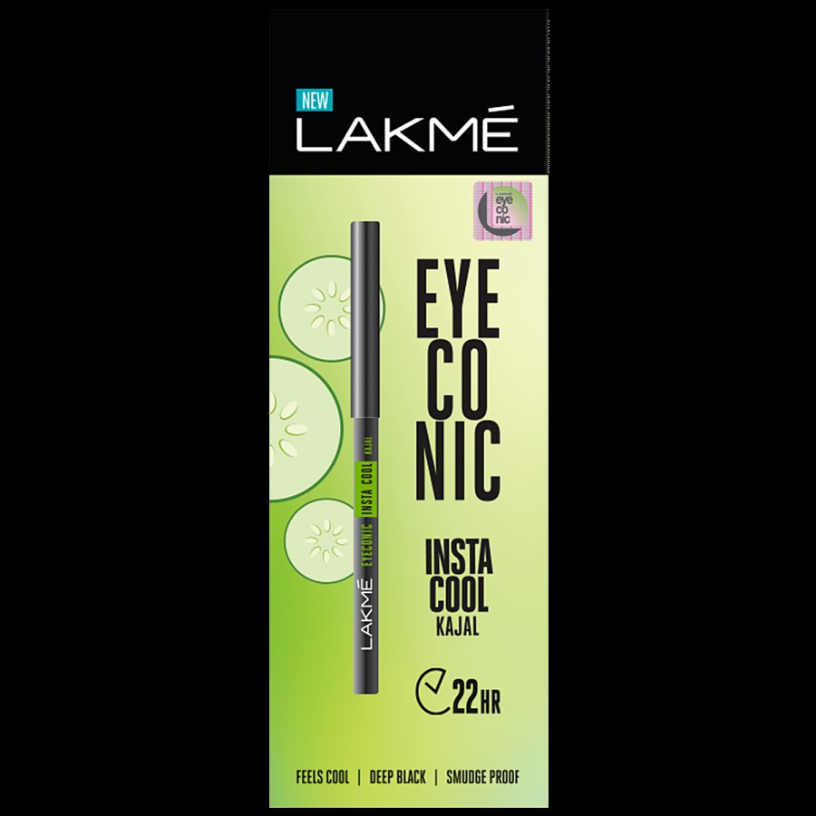 Lakme Eyeconic Insta Cool Kajal - Black