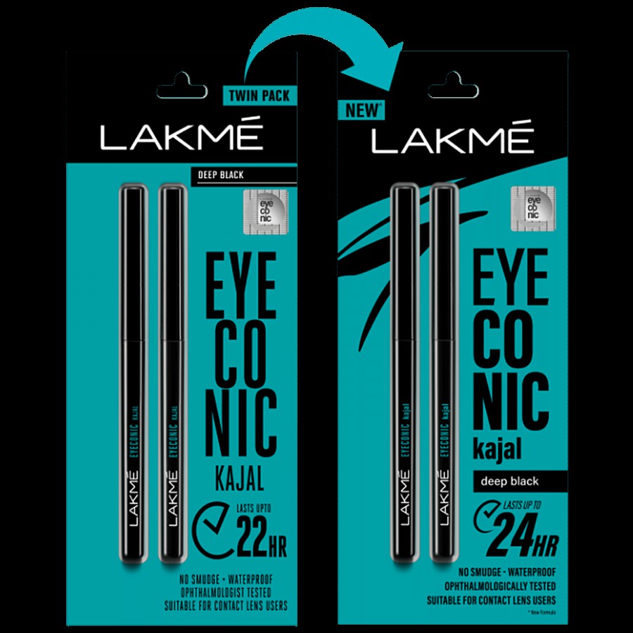 Lakme Eyeconic Kajal - Twin Pack