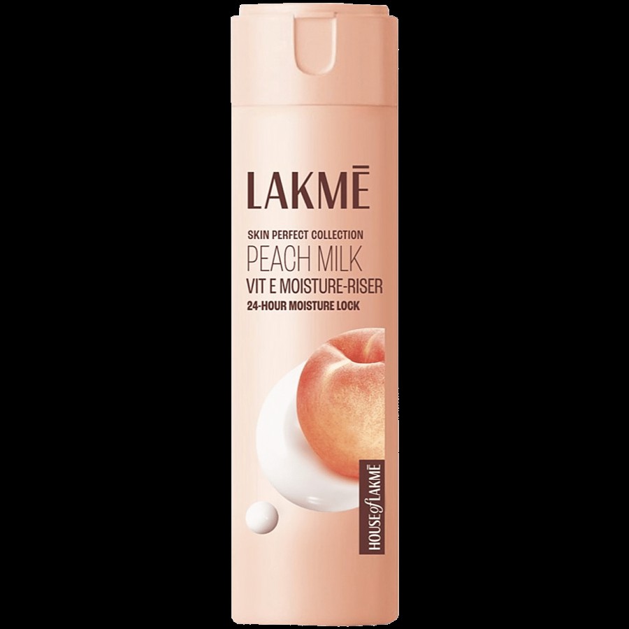 Lakme Peach Milk Vit E Light- Weight & Non-Sticky Moisturizer with 24-Hours Lock