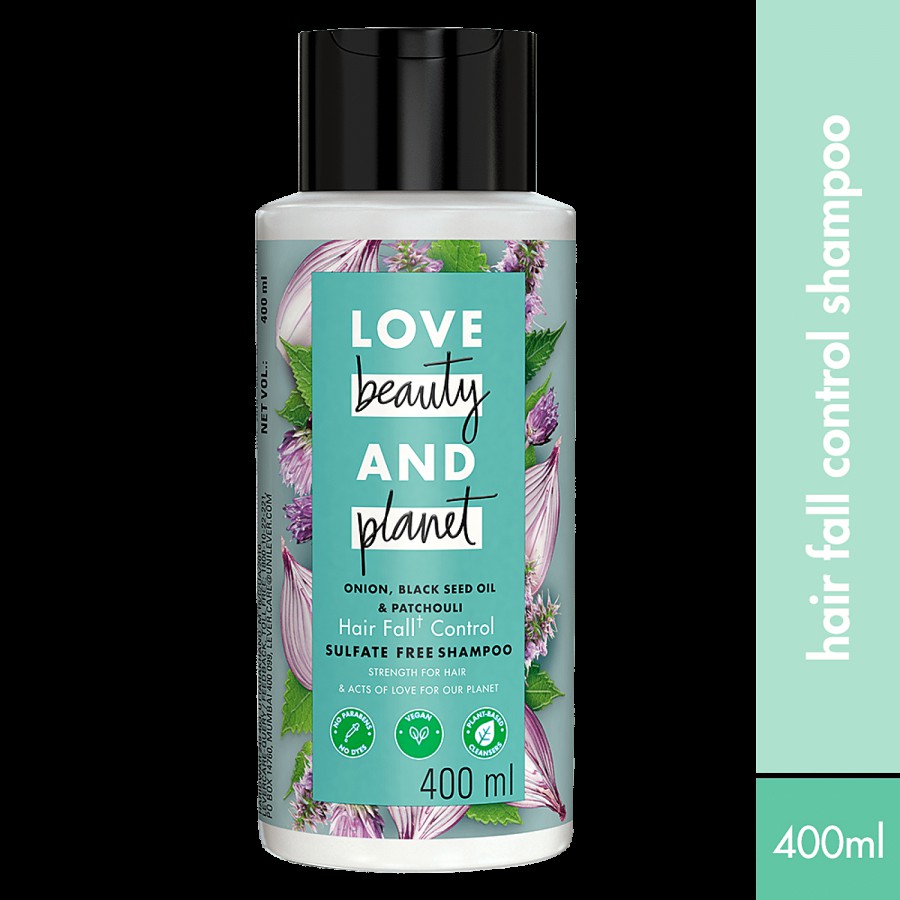 Love Beauty & Planet Blackseed & Patchouli Hairfall Control Sulfate Free Shampoo