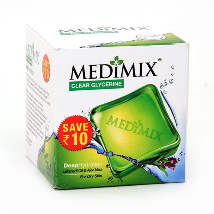 Medimix Clear Glycerine Lakshadi Oil & Aloe Vera Soap Bar