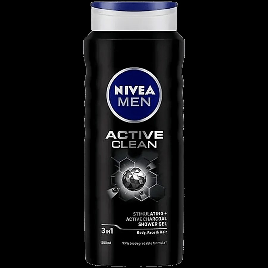 NIVEA Active Clean Shower Gel With Active Charcoal For Body