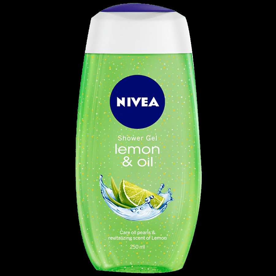 NIVEA Lemon & Oil Shower Gel - Pampering Care With Refreshing Scent Of Lemon