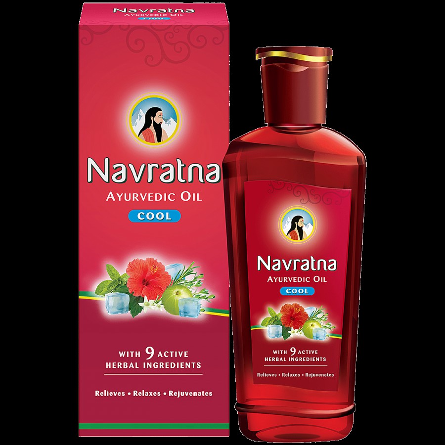 Navratna Ayurvedic Hair Oil - Cool