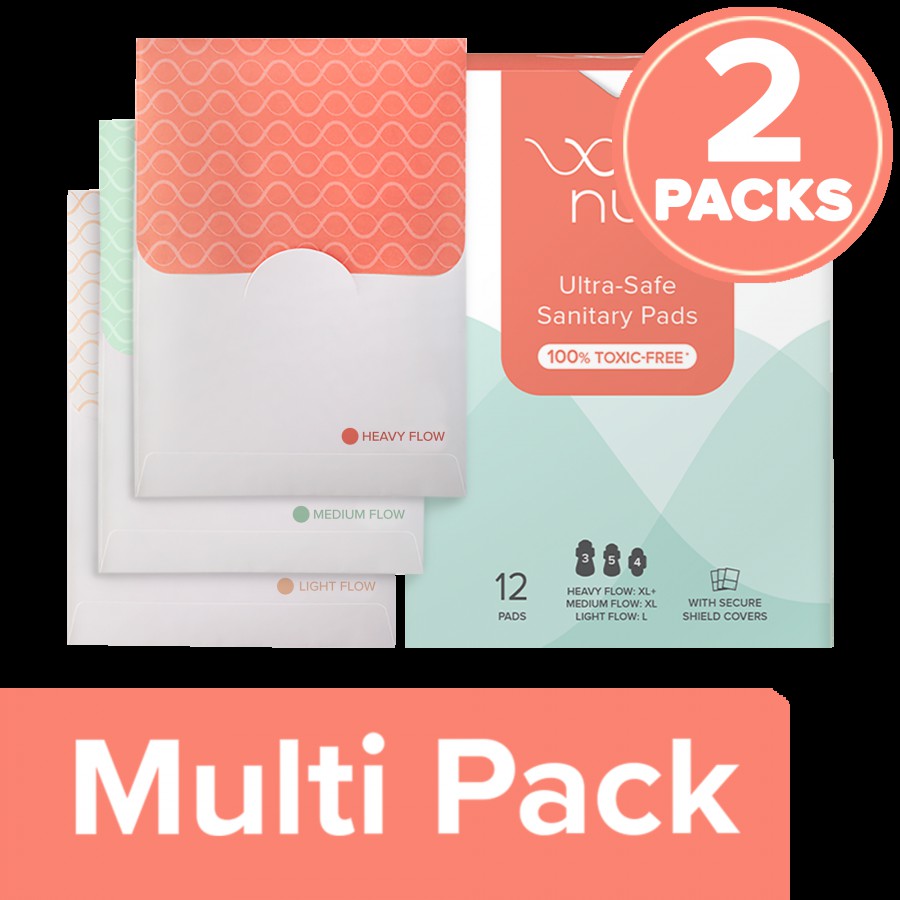 Nua Ultra-Thin Rash-Free Pads - Assorted Pack