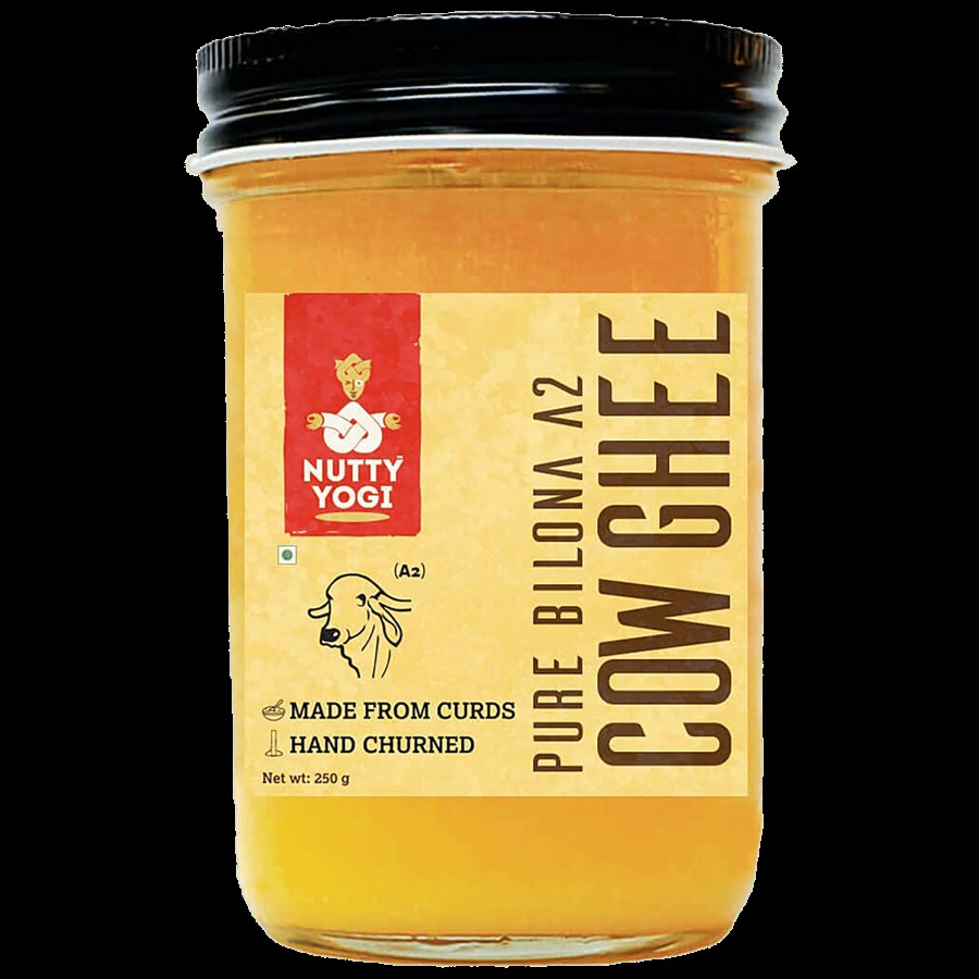 Nutty Yogi Pure Bilona A2 Cow Ghee - Hand Churned