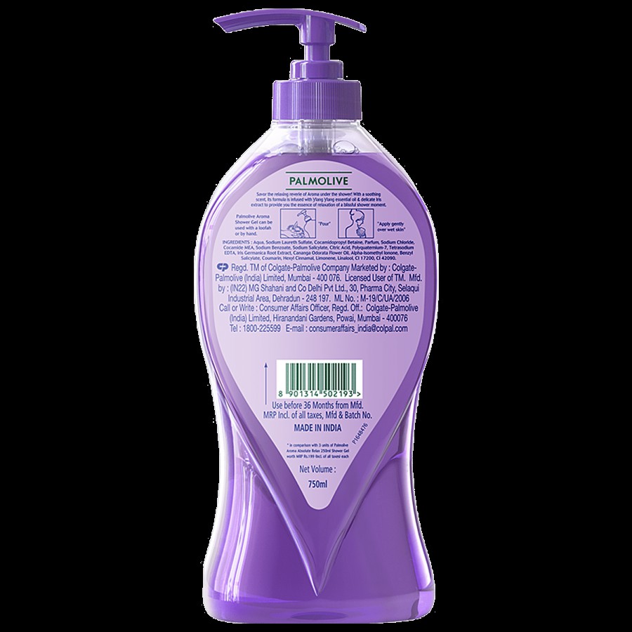 Palmolive Aroma Absolute Relax Shower Gel - With Ylang Ylang Essential Oil & Iris