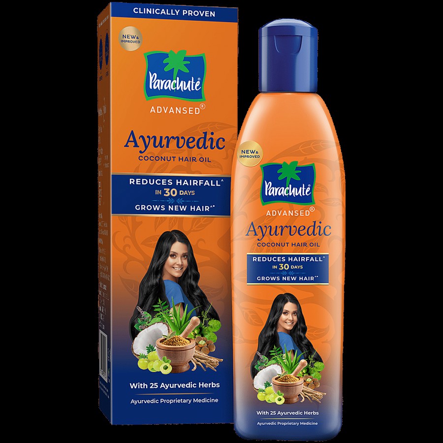 Parachute  Advansed Ayurvedic Coconut Hair Oil for Hair Fall Control & Hair Growth