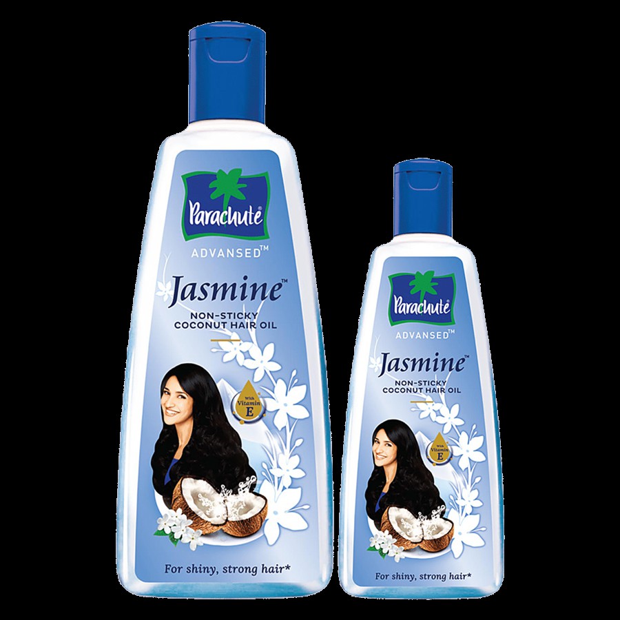 Parachute  Advansed Jasmine Coconut Hair Oil With Vitamin E - Non-Sticky