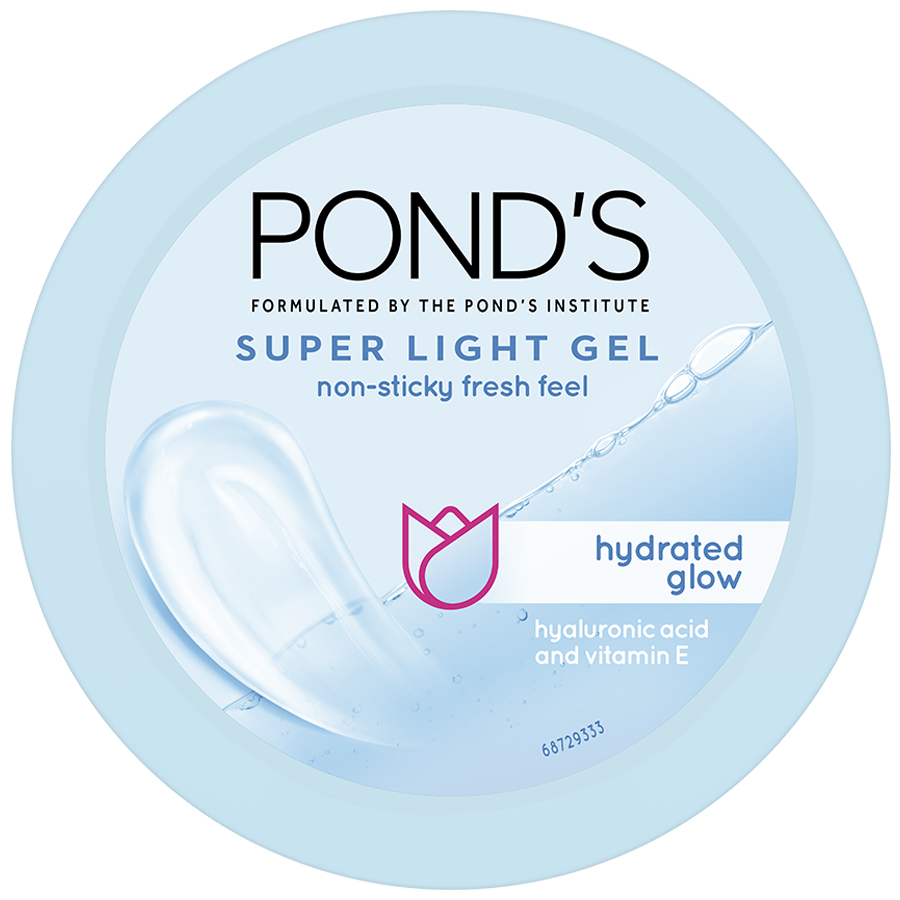 Ponds Super Light Gel Moisturiser - With Hyaluronic Acid & Vitamin E