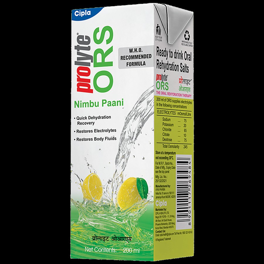 Prolyte ORS Liquid - Nimbu Paani