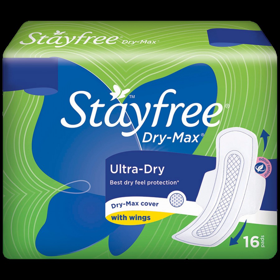 STAYFREE Sanitary Pads - Dry-Max Ultra-Dry