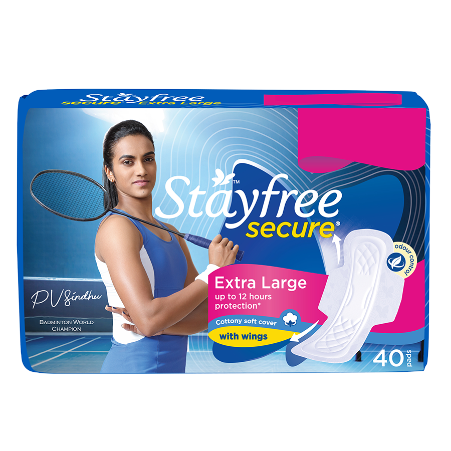 STAYFREE Secure Cottony XL - Sanitary Pads For Women