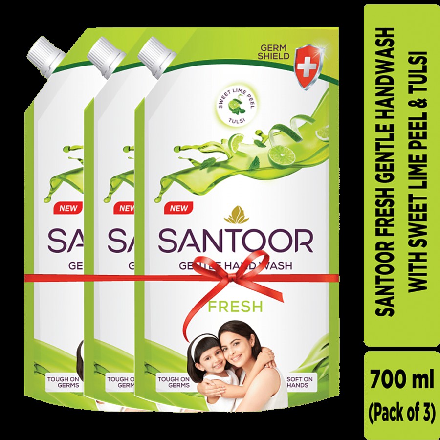 Santoor Handwash - Fresh