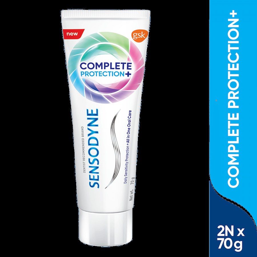 Sensodyne Toothpaste Complete Protection+ Combo Pack - All In One Daily Oral Care For Sensitive Teeth