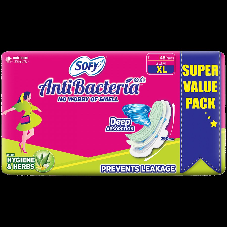 Sofy Anti-Bacteria Sanitary Pad - Extra-Long