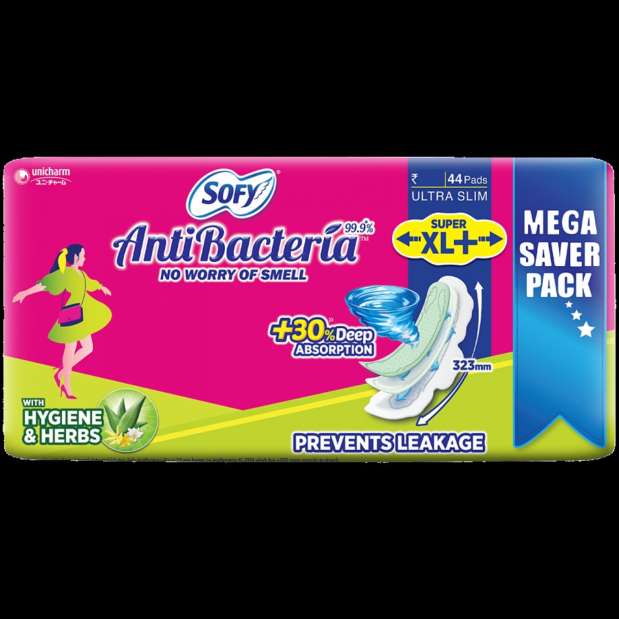 Sofy Sanitary Pads - Anti-Bacteria Super XL+