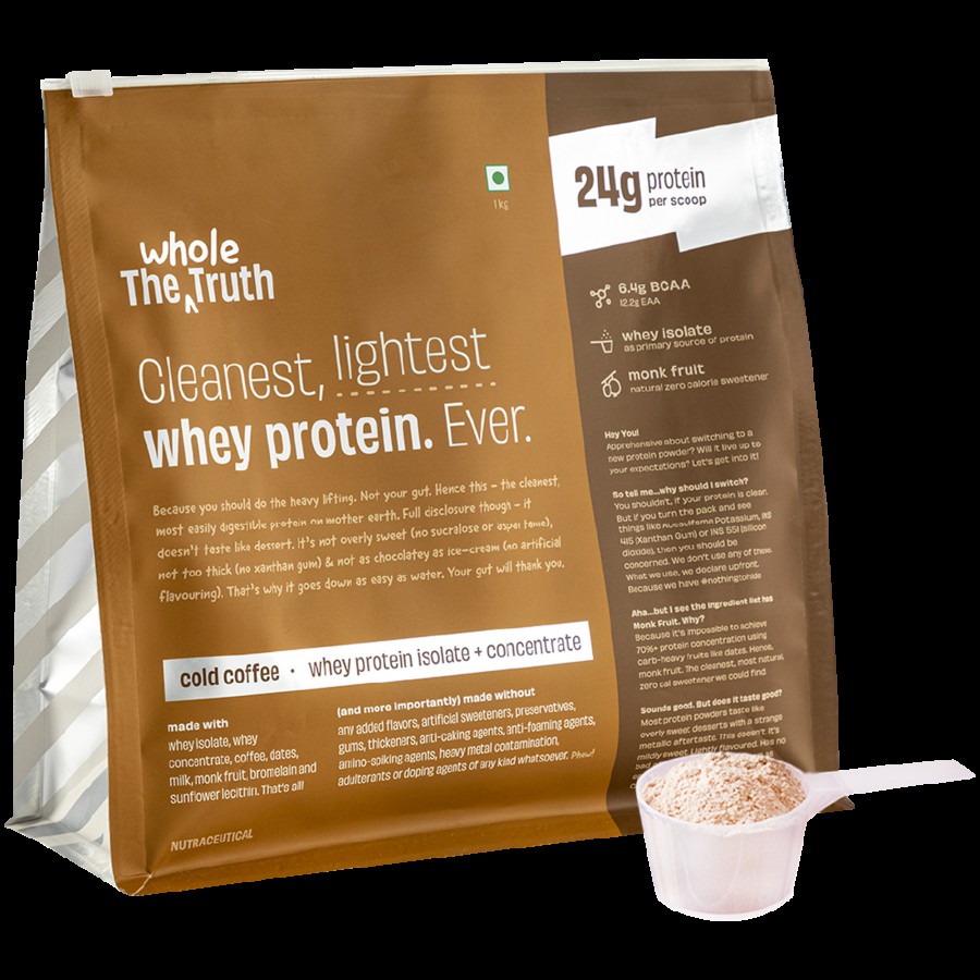 The Whole Truth Cold Coffee Pro Whey Protein Powder