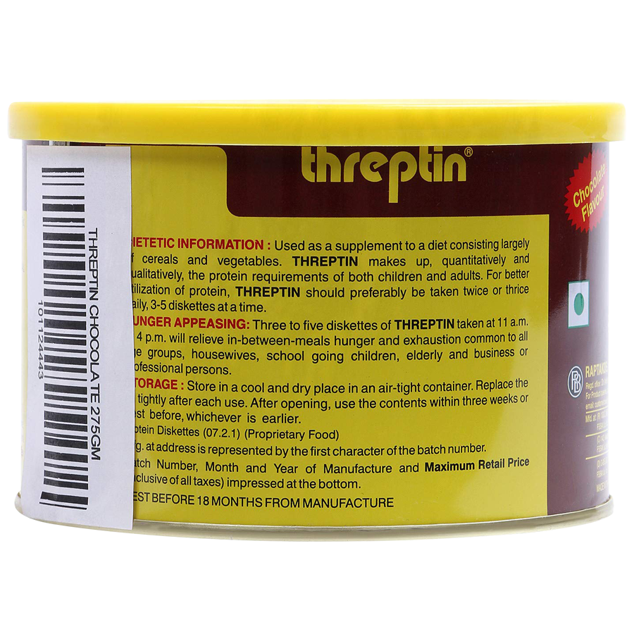 Threptin High-Calorie Protein Diskettes With B-Vitamins - Chocolate Flavour