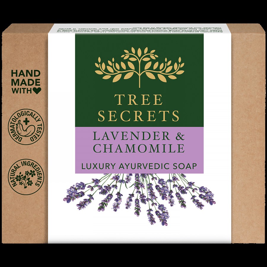 Tree Secrets Luxury Ayurvedic Soap - Lavender & Chamomile