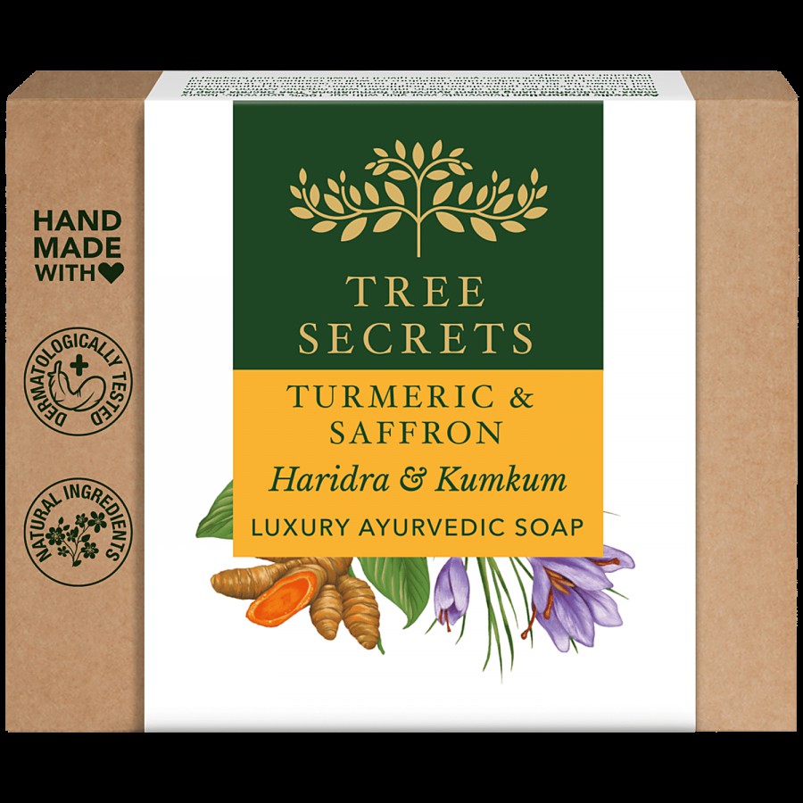 Tree Secrets Luxury Ayurvedic Soap - Turmeric & Saffron