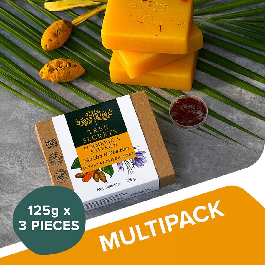 Tree Secrets Luxury Ayurvedic Soap - Turmeric & Saffron