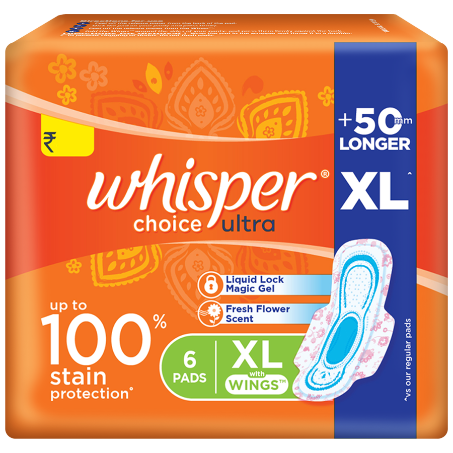 Whisper Choice Ultra Sanitary Pads - XL