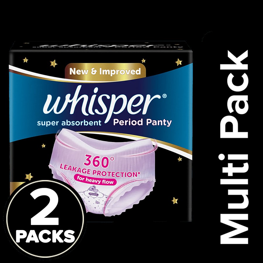 Whisper Period Panties - M To L