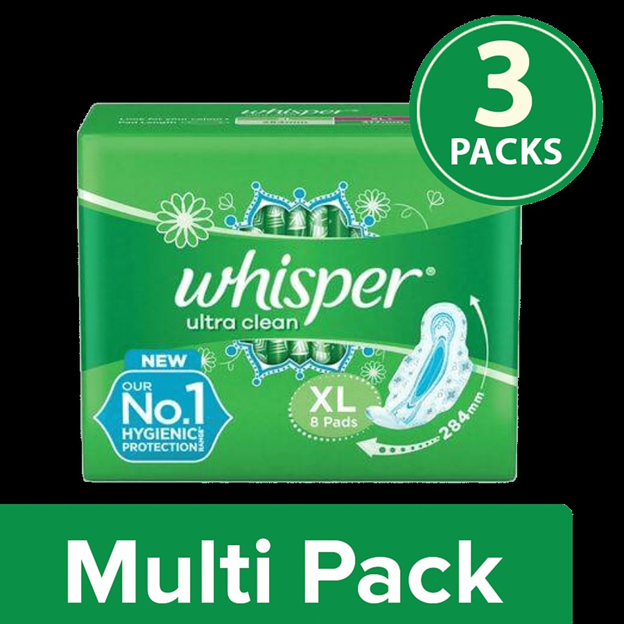 Whisper Sanitary Pads - Maxi Fit L Wings