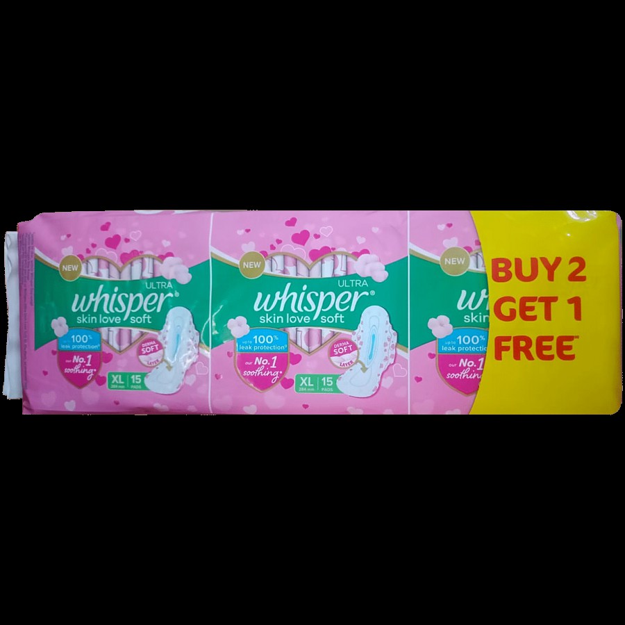 Whisper Ultra Skin Love Soft Sanitary Pads - For Women