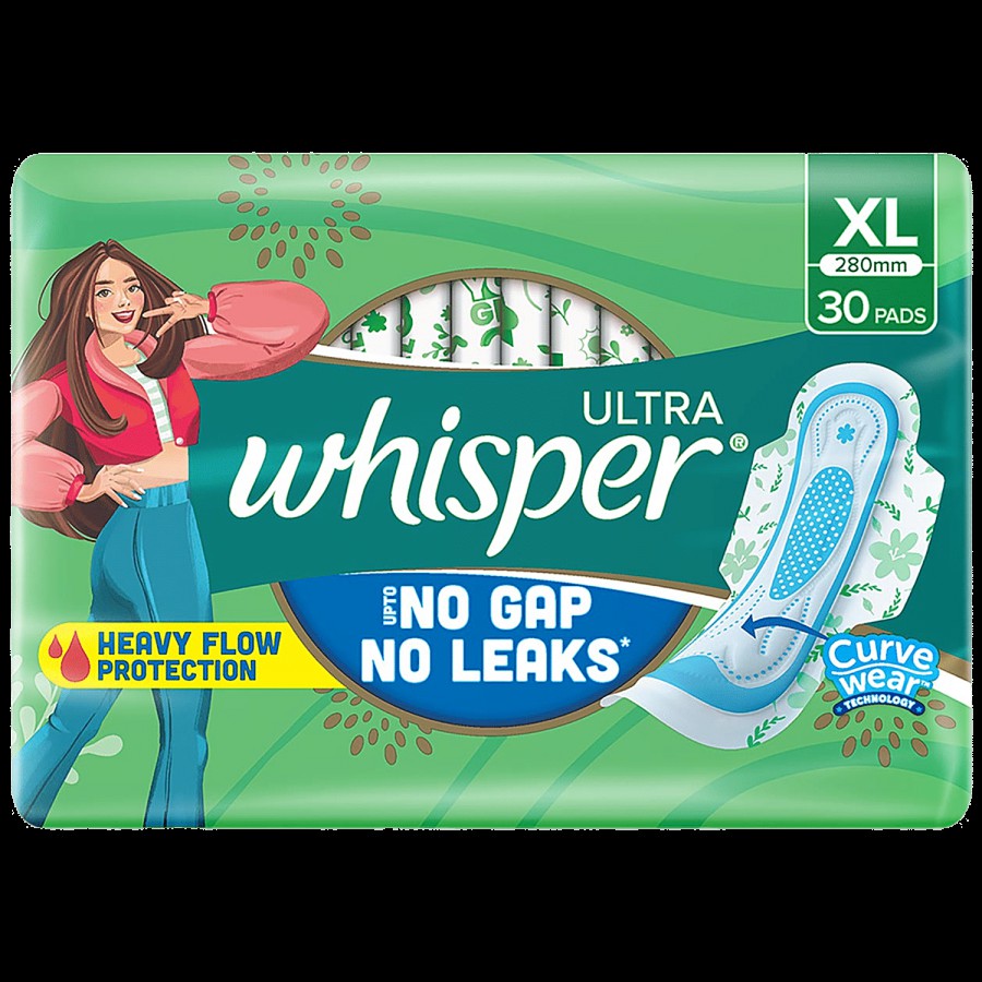 Whisper Ultra Up To No Gap No Leaks Sanitary Pads