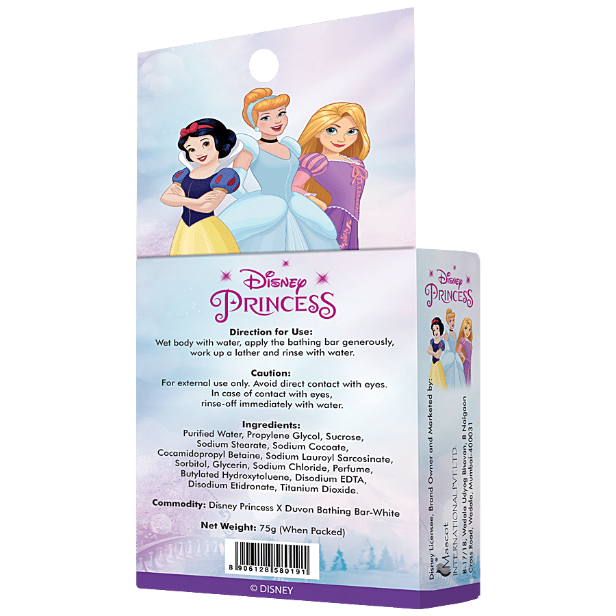 DUVON Disney Princess Bathing Bar - White